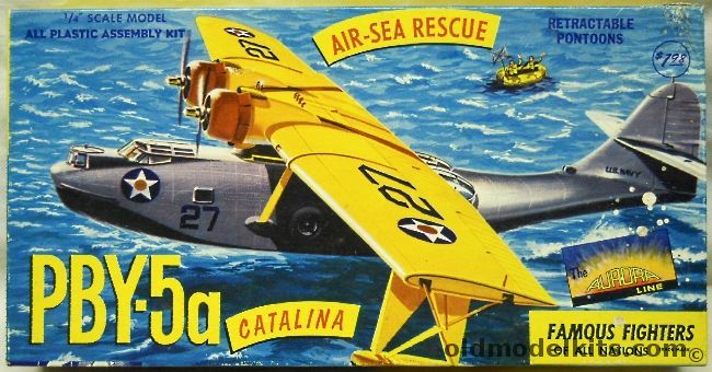 Aurora 1/74 Consolidated PBY-5A Catalina - Scale Error Version, 374-198 plastic model kit